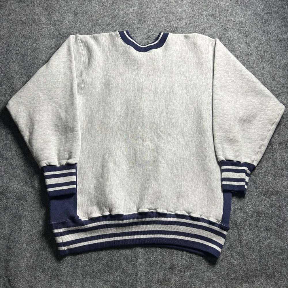 Vintage Duke University Sweatshirt Desert Sportswear Grey Navy XL Retro 90s - Picture 4 of 6